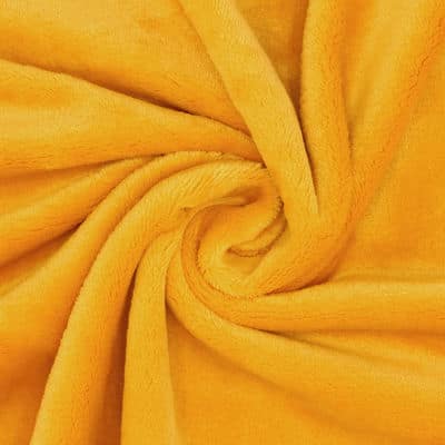 Minky velvet - plain mustard yellow
