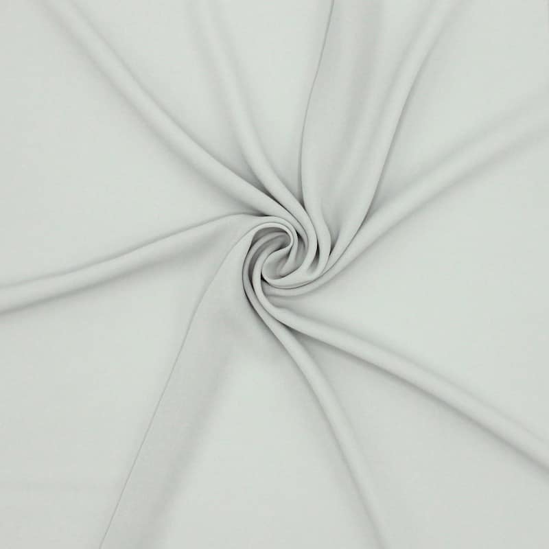 Light crêpe fabric in polyester - grey