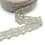 Embroidered lace ribbon - light grey