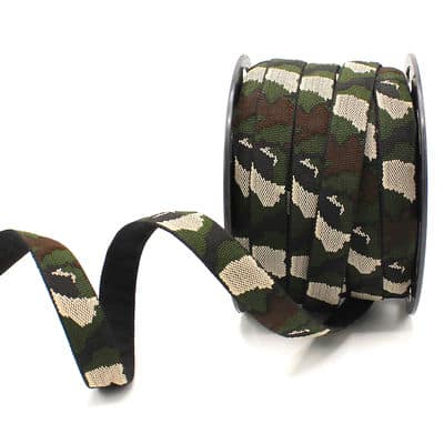 Strap with military print - grey