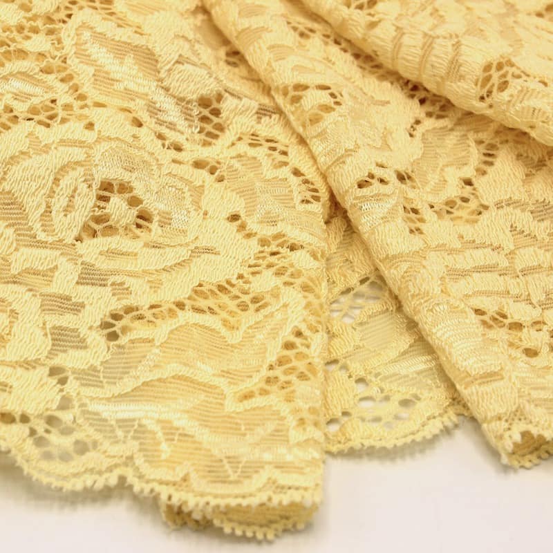 Extensible lace - yellow