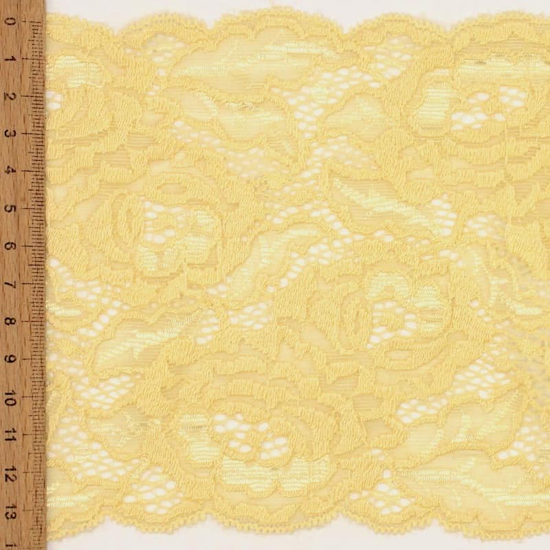 Extensible lace - yellow