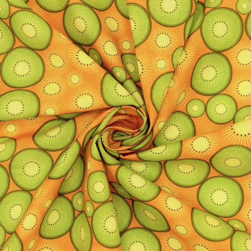 Cotton with kiwi - orange