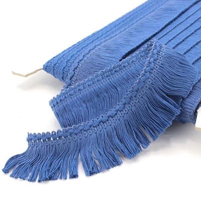Cotton fringes - denim blue