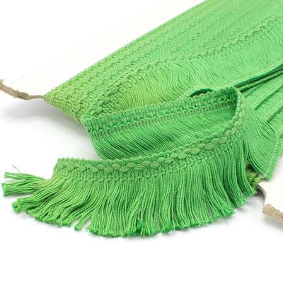 Cotton fringes - meadow green