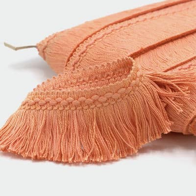Cotton fringes - old pink
