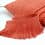 Frange coton rouge capucine