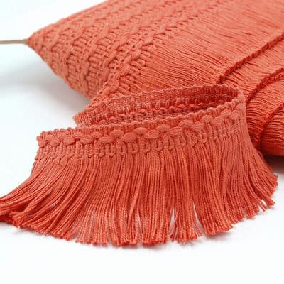 Cotton fringes - nasturtium red