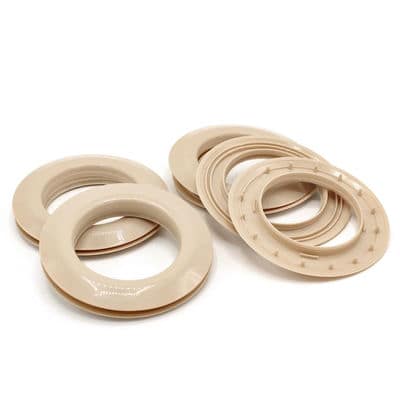 Ring clips - linen