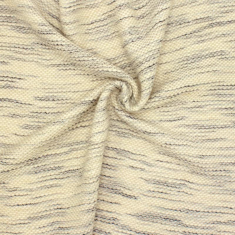 Wool with loops - ecru