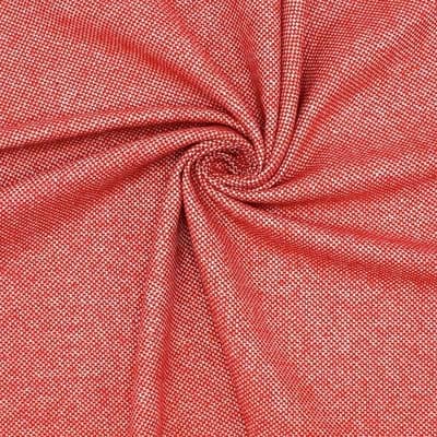 Apparel fabric with fantasy thread - red