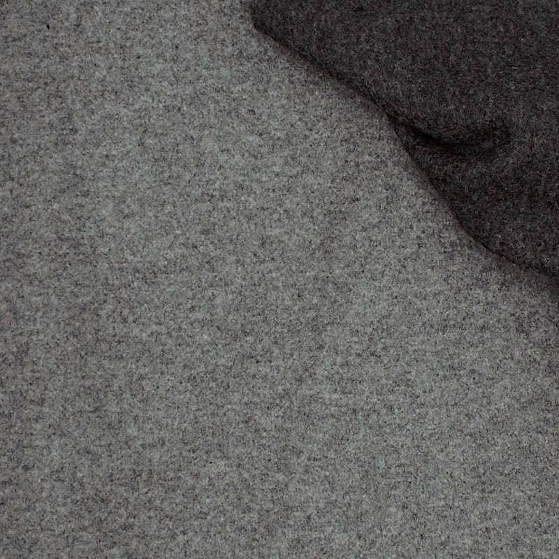 Double-sided mottled wool fabric resembling vilt 