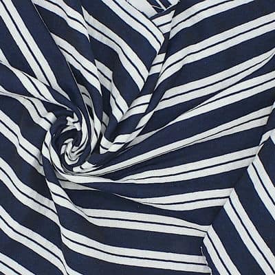 Double sided striped polyester jacquard fabric 