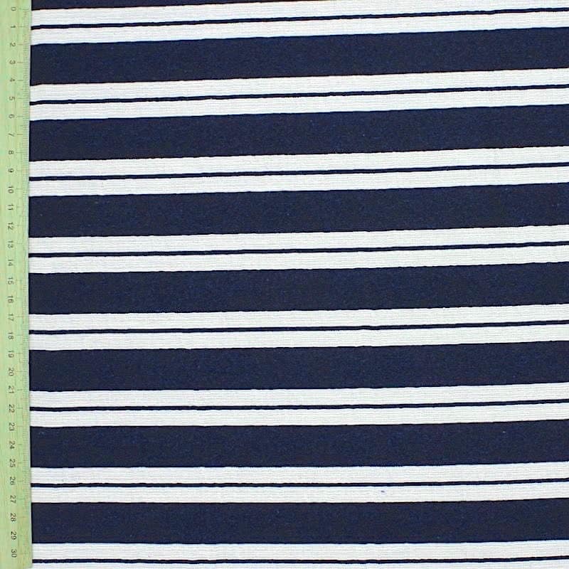 Double sided striped polyester jacquard fabric 