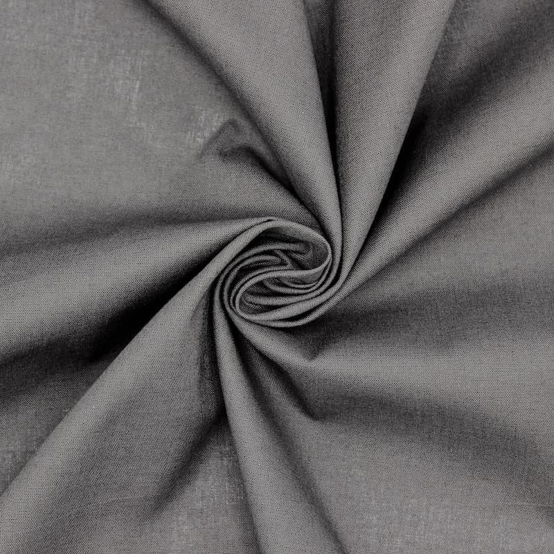 Cretonne fabric - antracite grey
