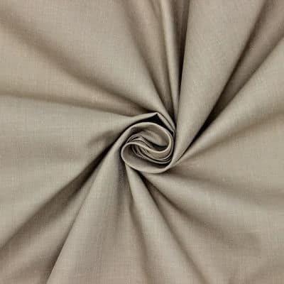 Tissu en coton et polyester gris souris