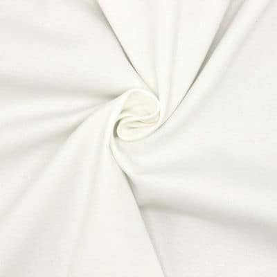 Tissu 100% coton sergé blanc