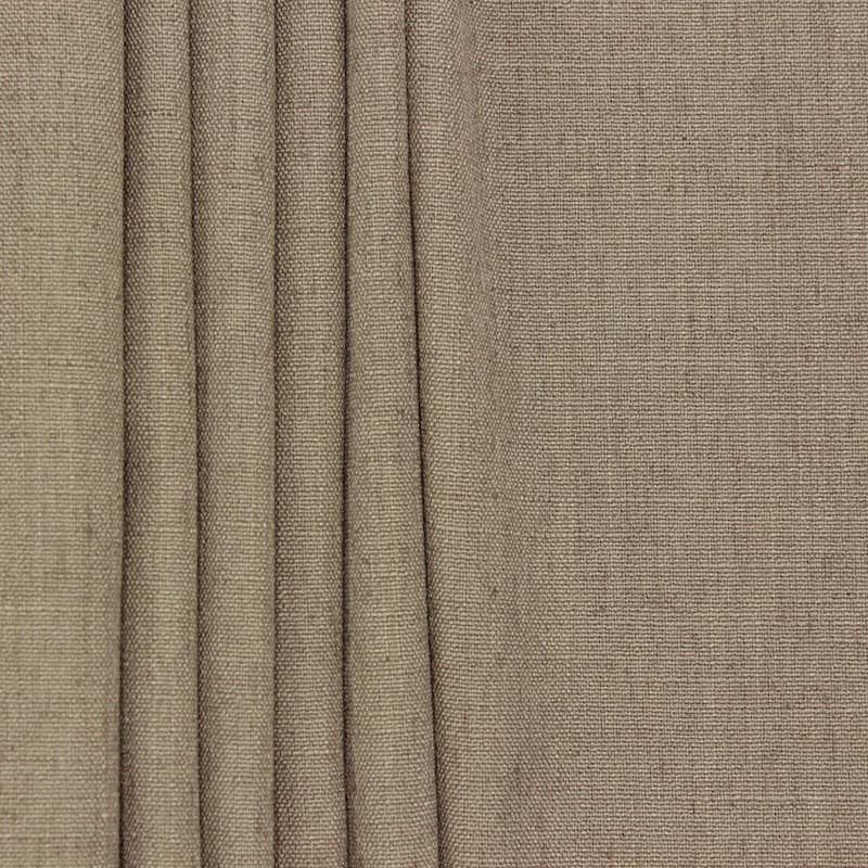 Upholstery fabric with linen aspect - taupe