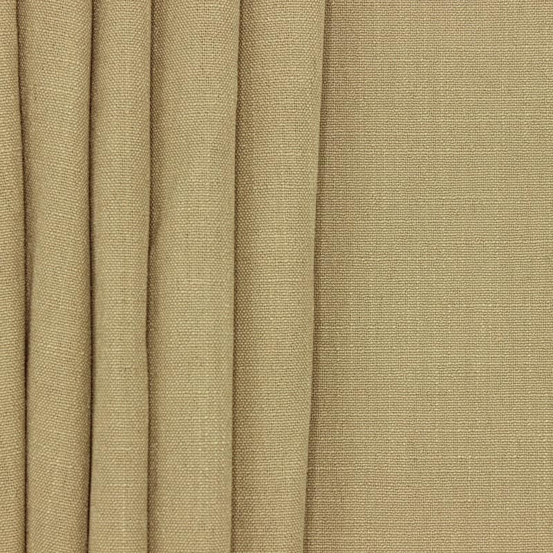 Upholstery fabric with linen aspect - coffee with milk