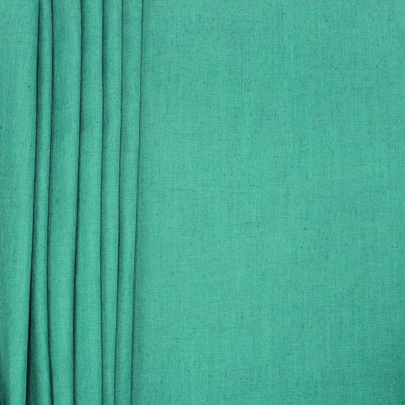 Upholstery fabric with linen aspect - green
