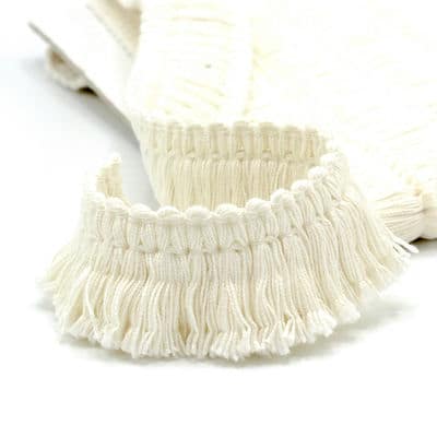 Cotton fringes - white
