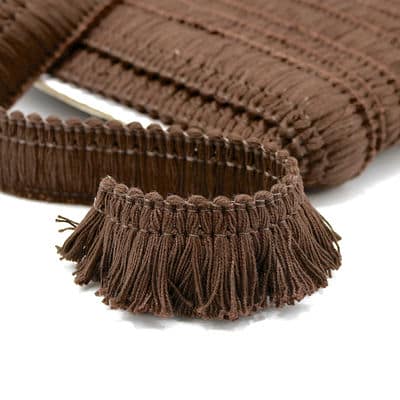 Cotton fringes - chestnut brown