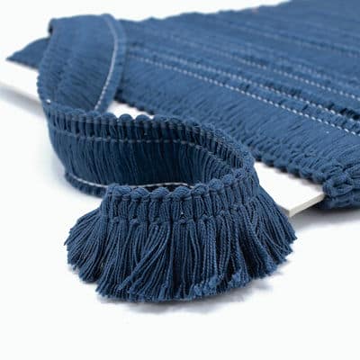 Cotton fringes - navy blue