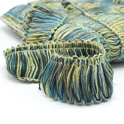 Viscose fringes - blue and green