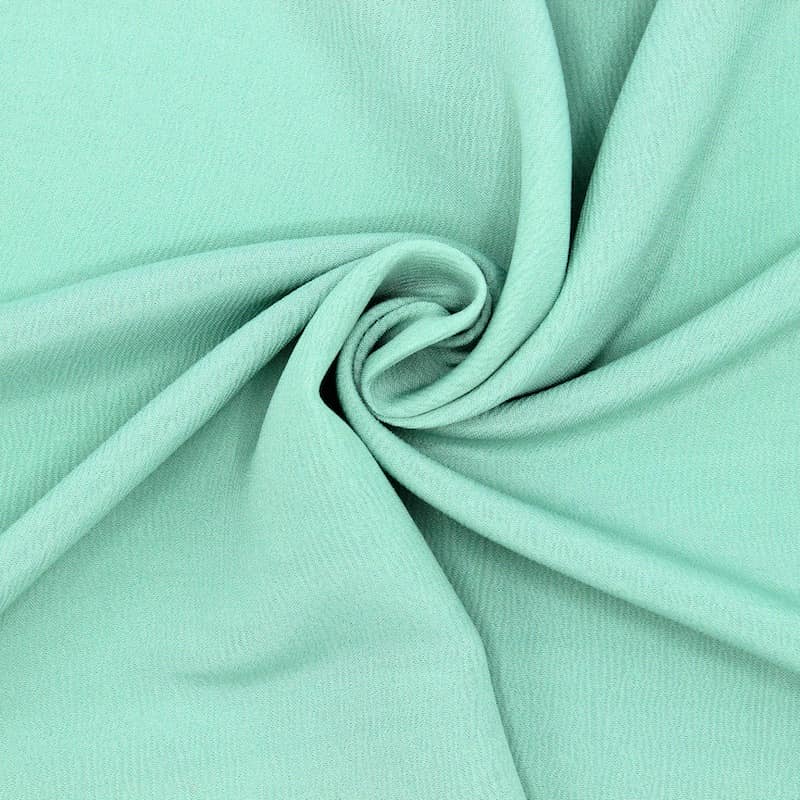 Viscose fabric with crumpled aspect - opaline green