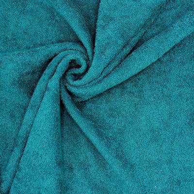 Hydrophilic terry cloth 100% cotton - ocean blue