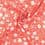 Viscose fabric with autumn flowers - coral