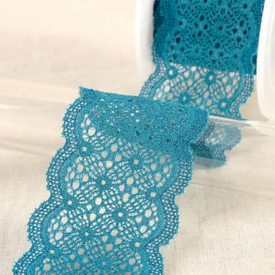 Elastic lace - teal