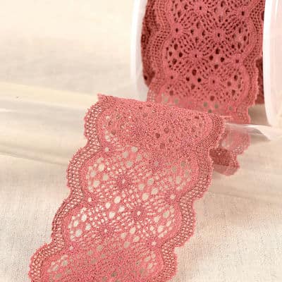 Elastic lace - old pink