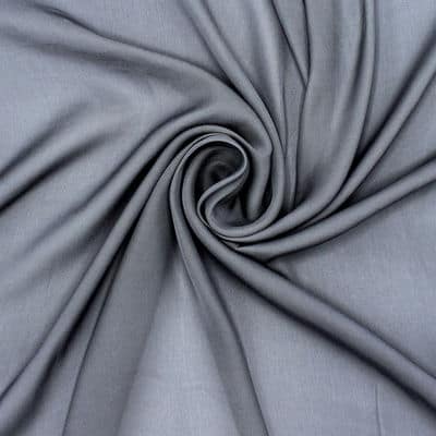 Tissu 100% polyester aspect soie lavée - gris