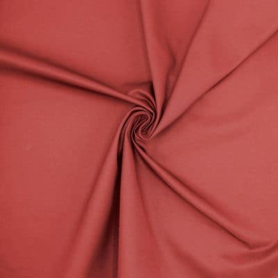 Extensible satined twill fabric - brick 