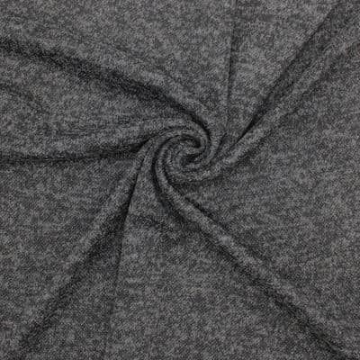 Tissu polyester chiné - anthracite