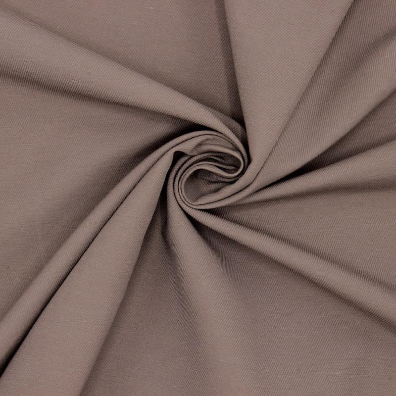 Tissu coton uni - brun