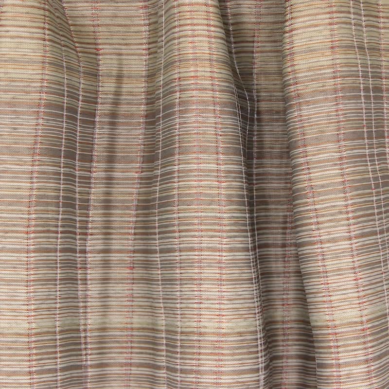 Cloth of 3m Double-sided jacquard veil - beige / rust