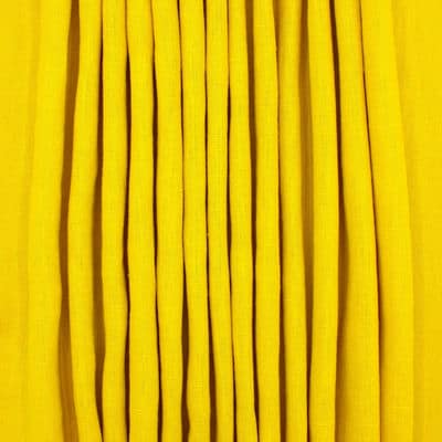 100% washed linen - plain yellow
