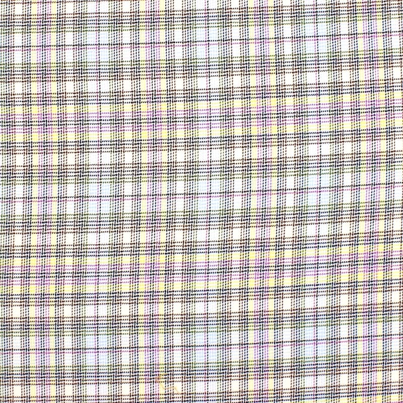 Tissu vestimentaire à carreaux -multicolore