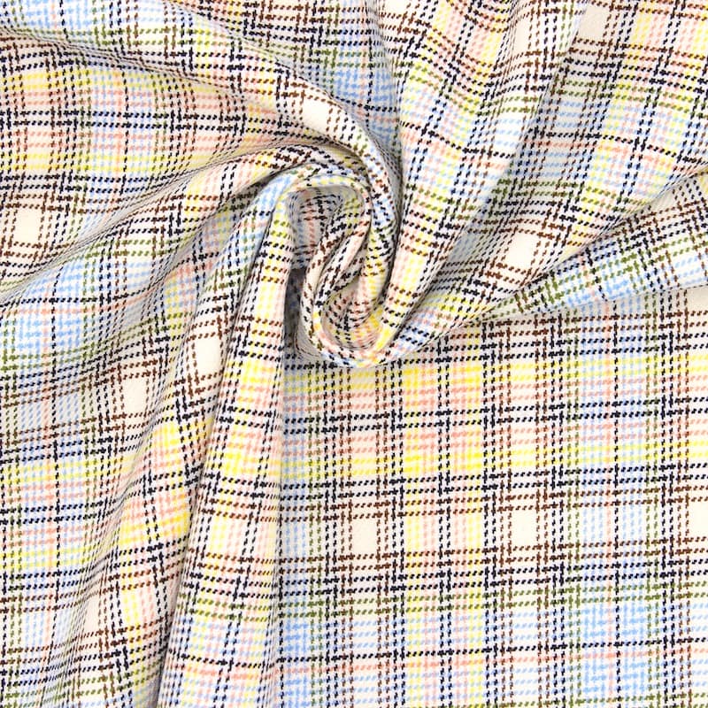 Checkered apparel fabric - multicolored 