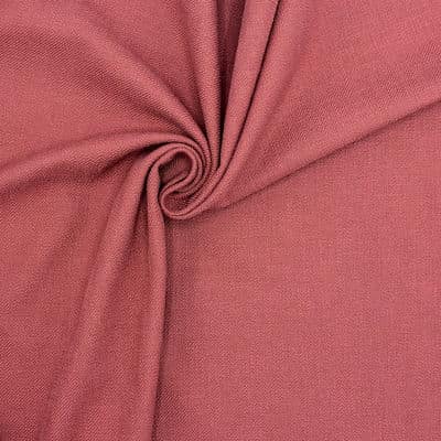 Extensible cloth with linen aspect - wine red 