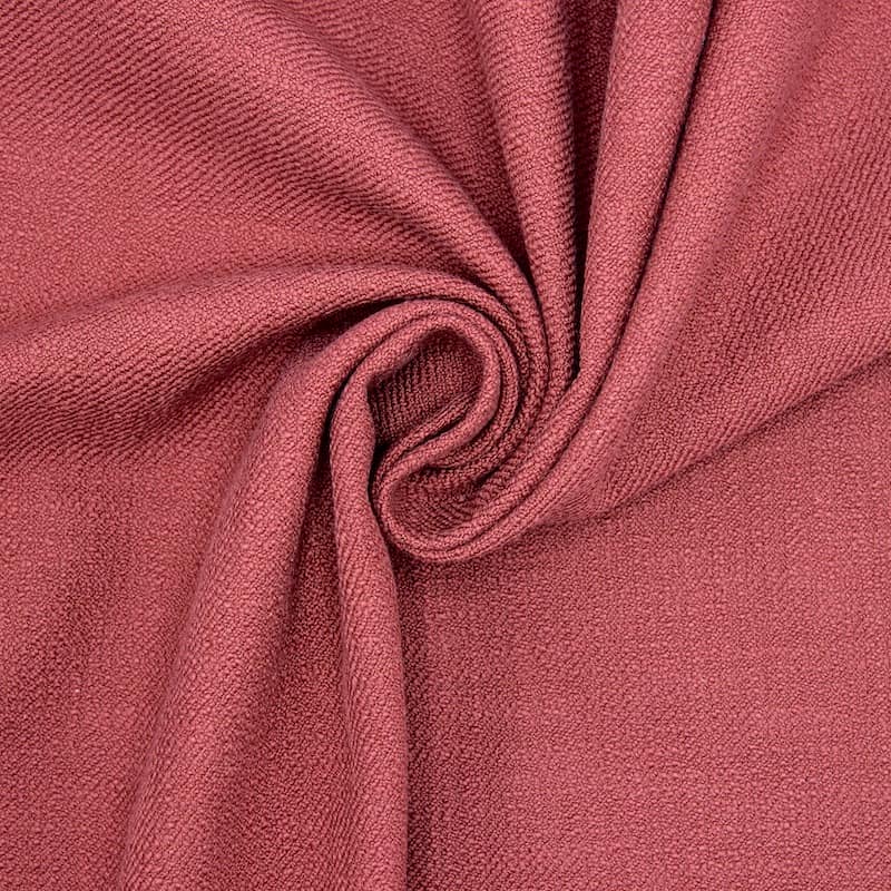 Extensible cloth with linen aspect - wine red 