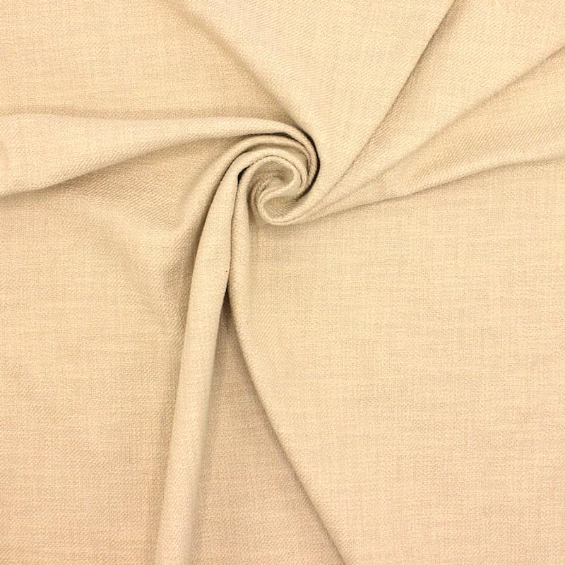 Extensible cloth with linen aspect - beige