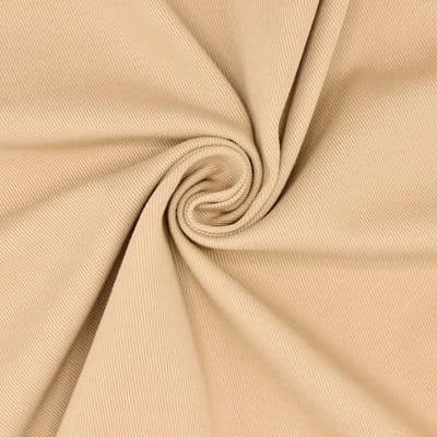 Twill coton extensible - beige
