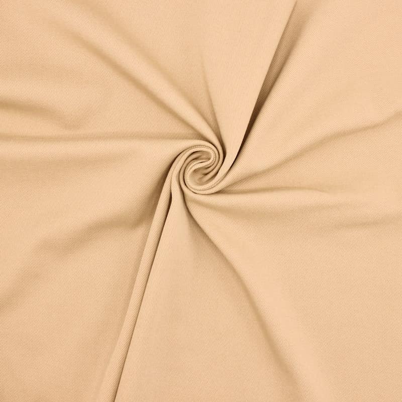 Extensible cotton twill - beige