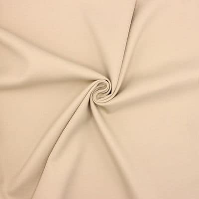Tissu coton et polyester -  beige