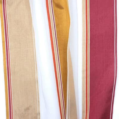 Cloth of 3m Transparent veil with  stripes - beige