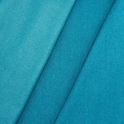 Plain coated cloth - ocean blue