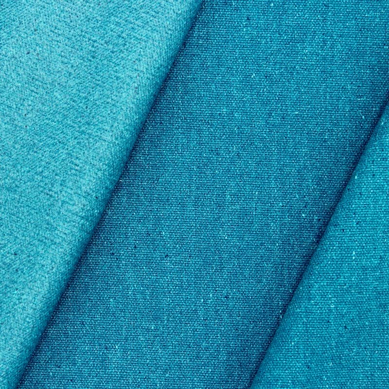 Plain coated cloth - ocean blue